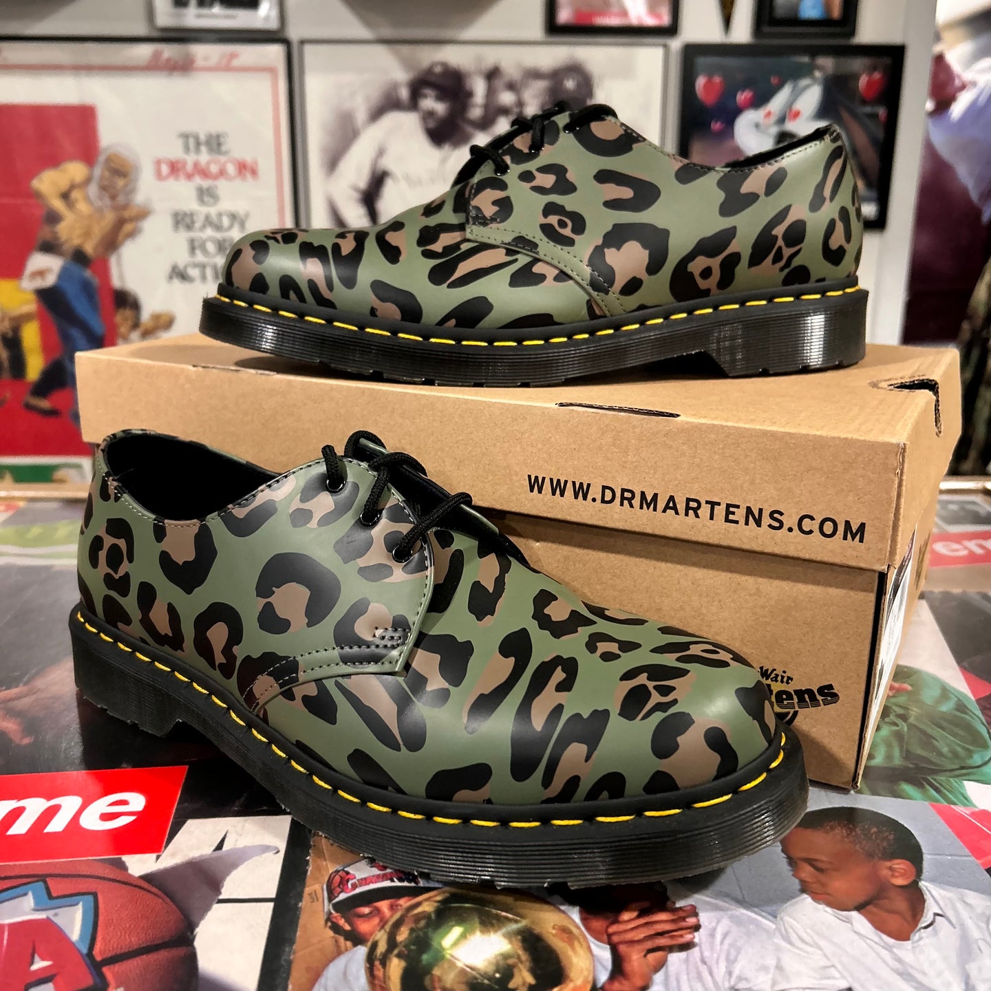 Leopard Print Camo Doc Martins