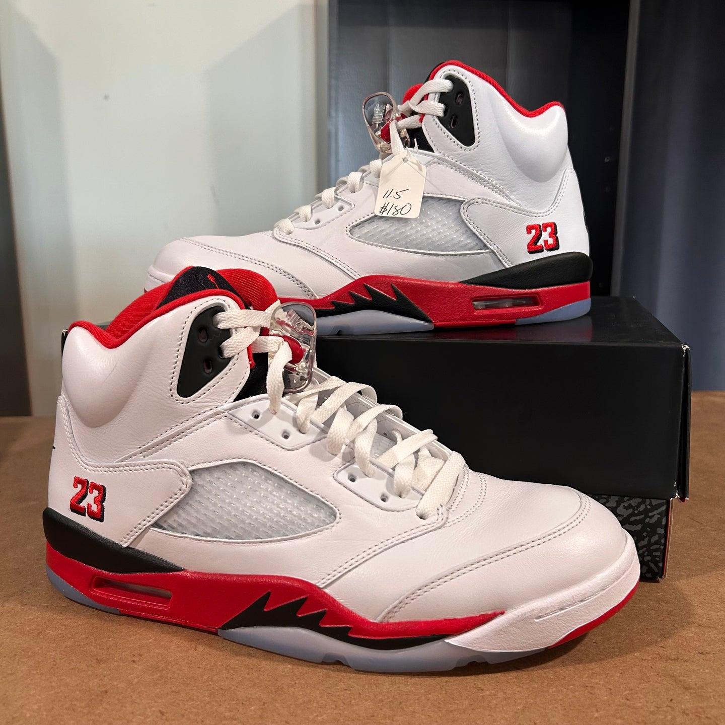 Fire Red Jordan 5’s