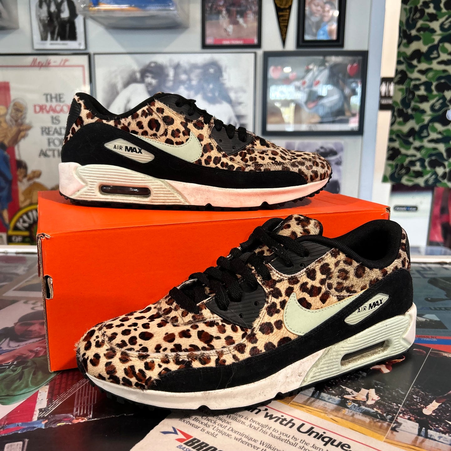 Leopard print Air max (woman’s 10.5)