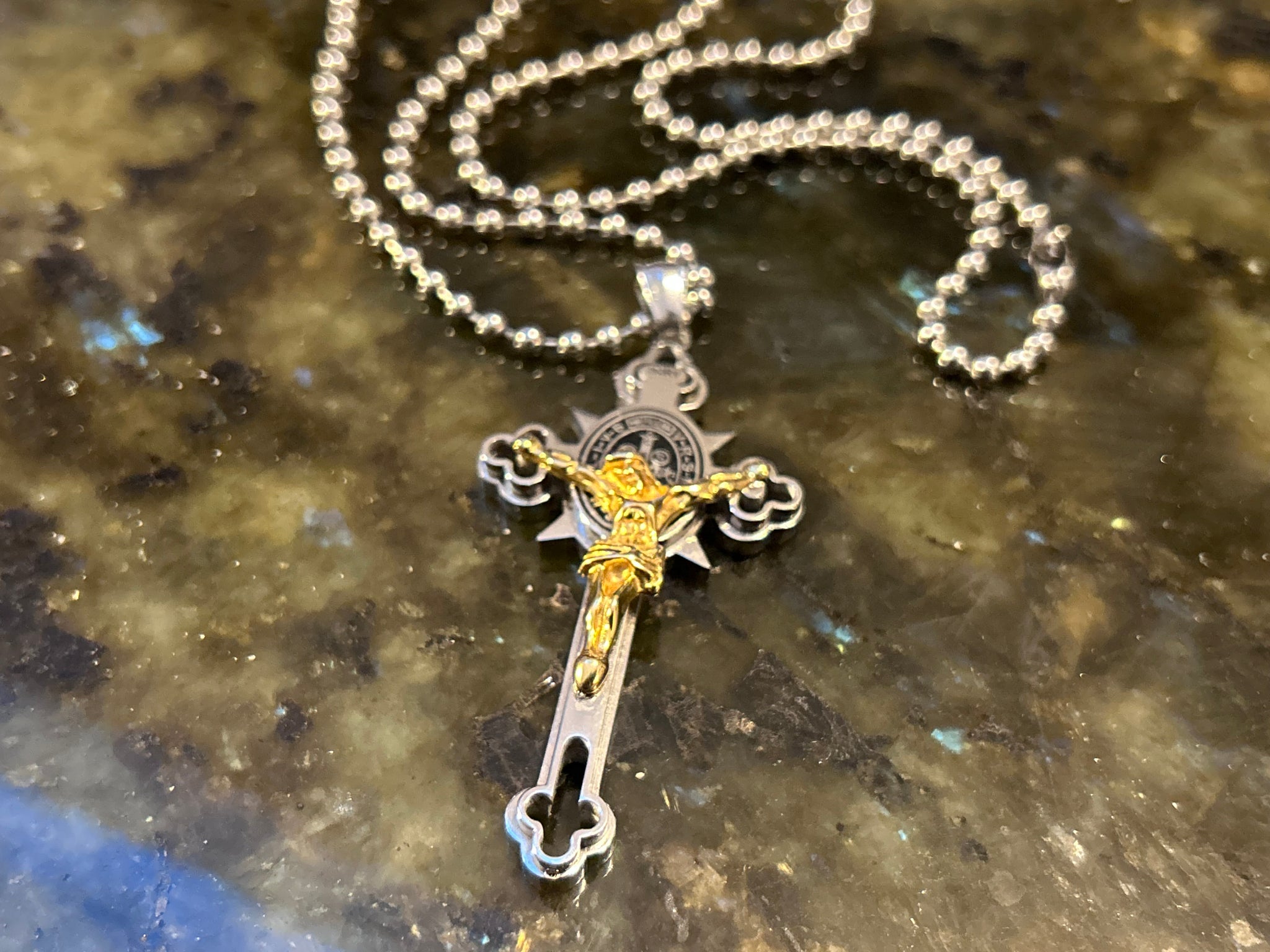 Stainless steal cross necklace