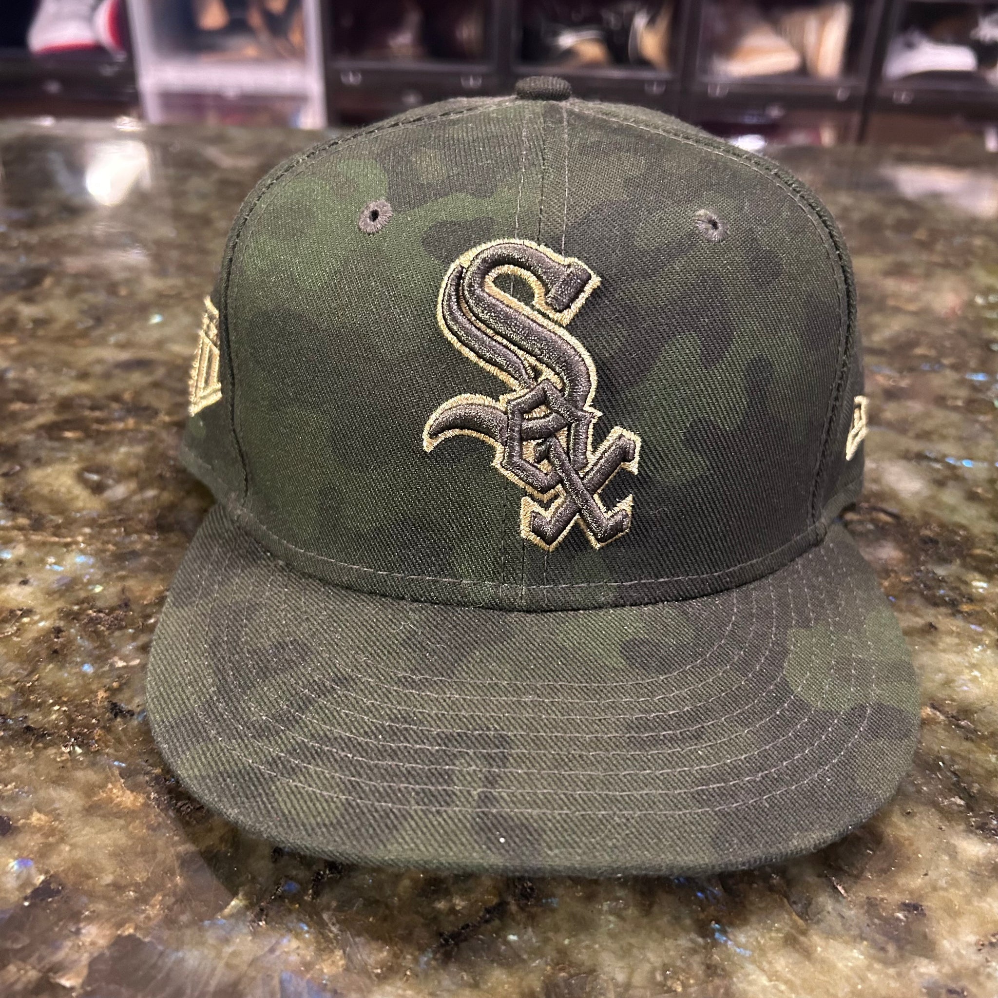 White Sox camo fitted cap