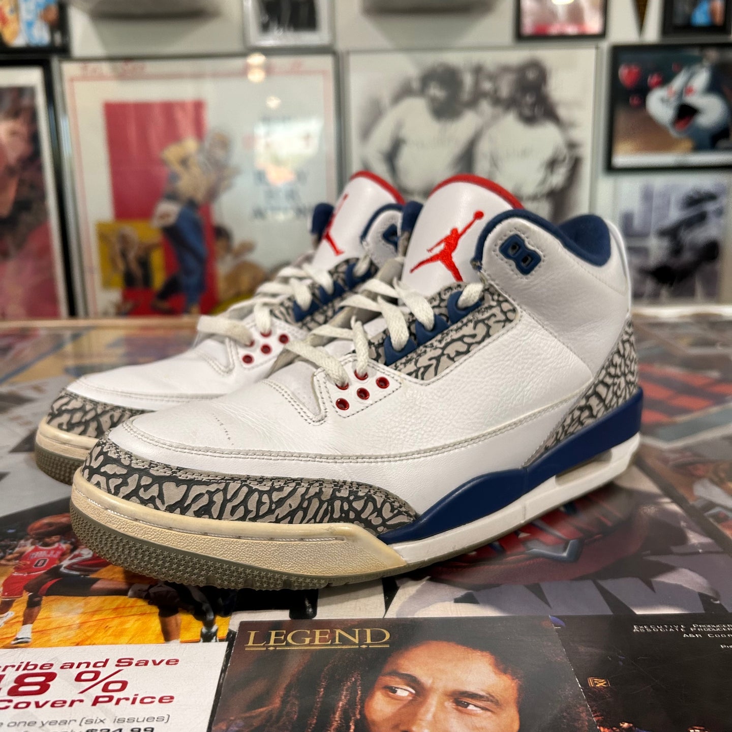 True blue Jordan 3’s