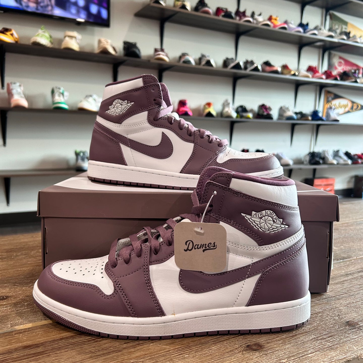Purple violet Jordan 1’s
