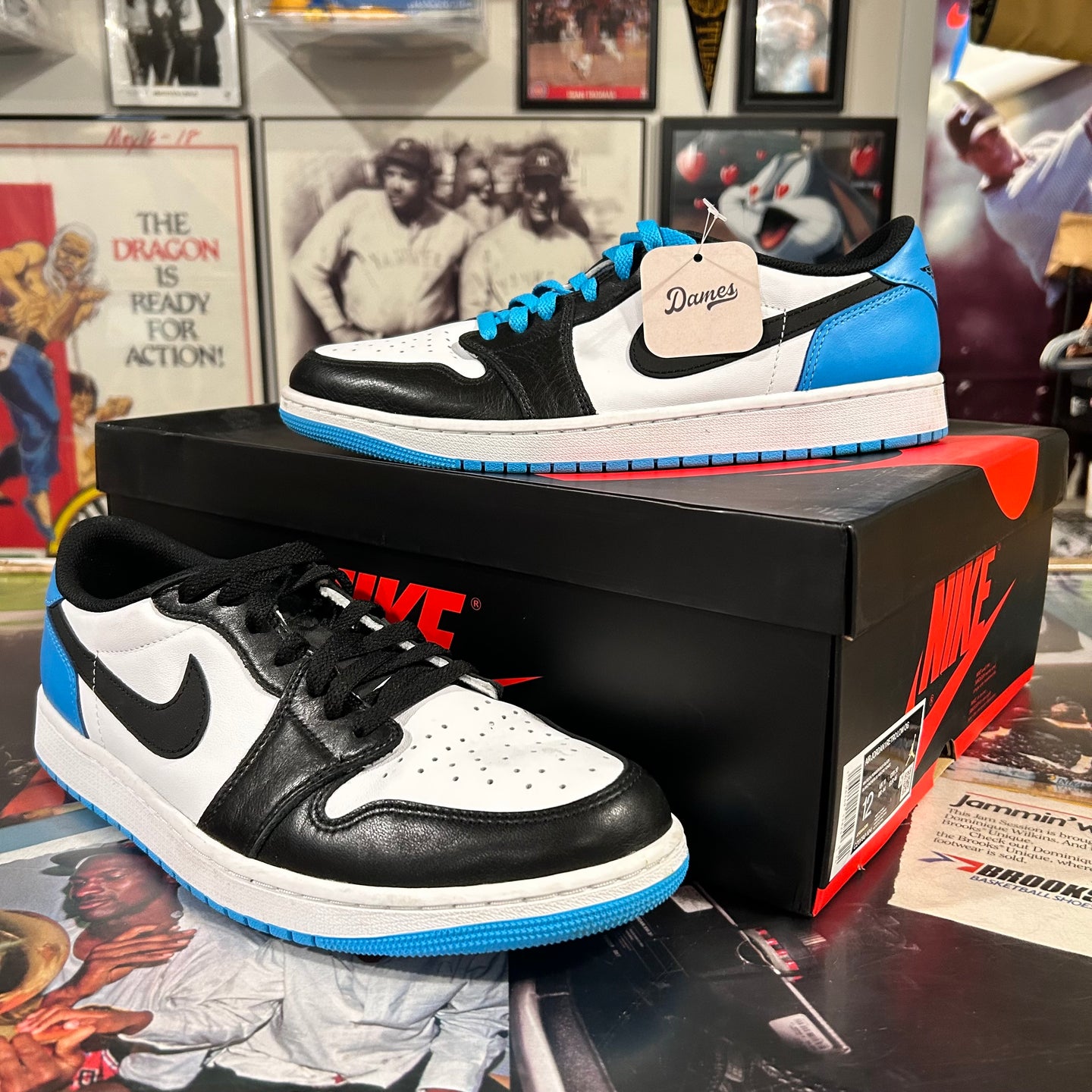Powder blue Jordan 1 lows