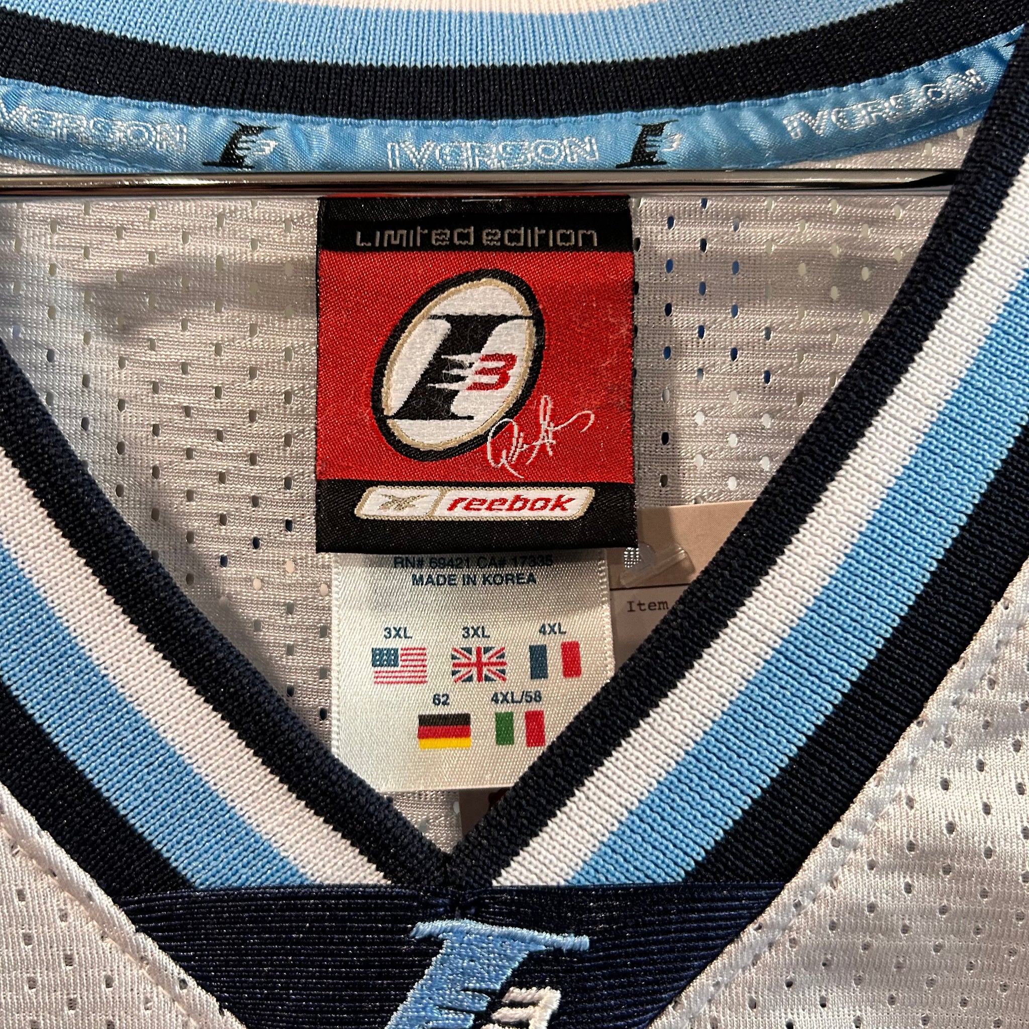 Alan Iverson Reebok Jersey