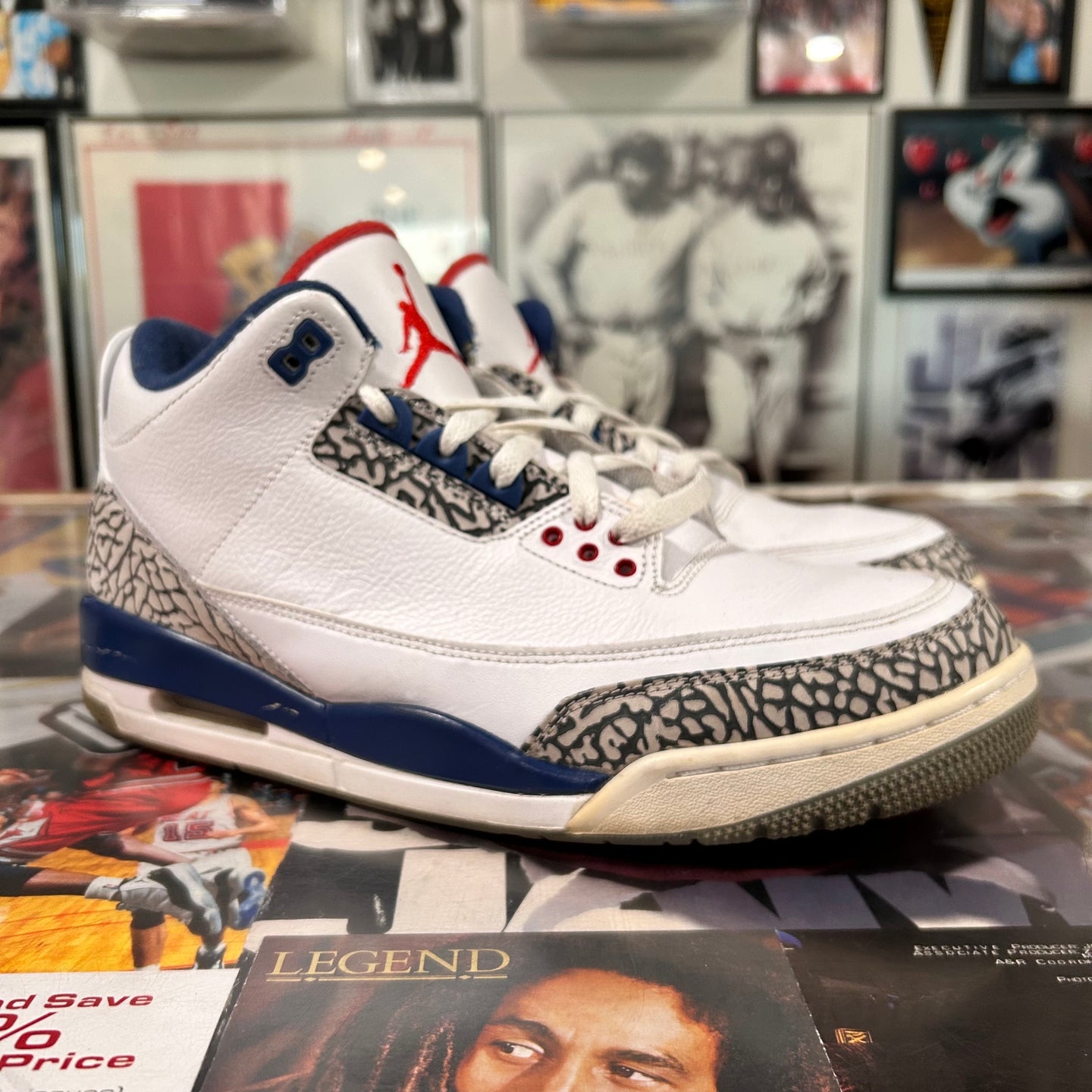True blue Jordan 3’s