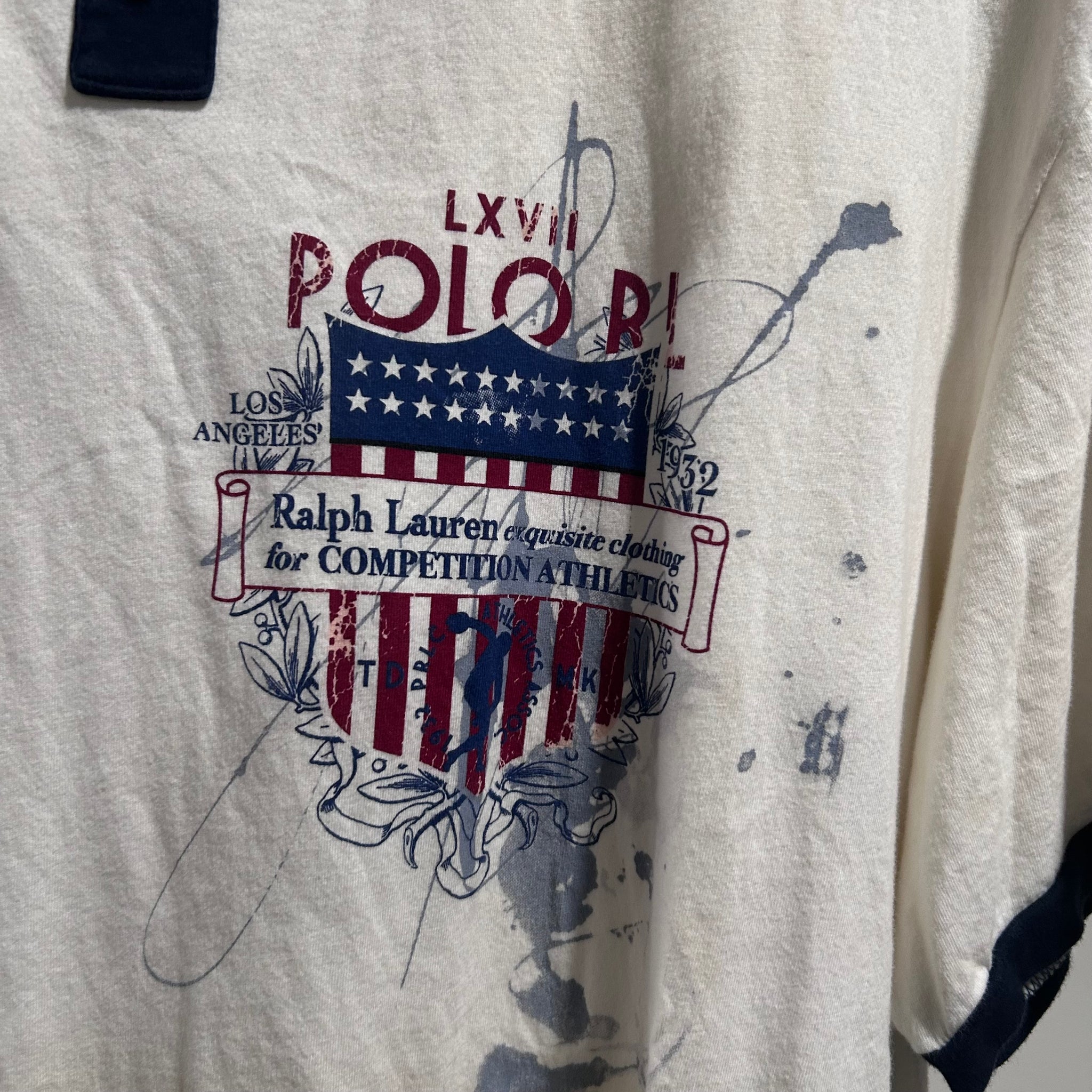 Polo crest flag tee