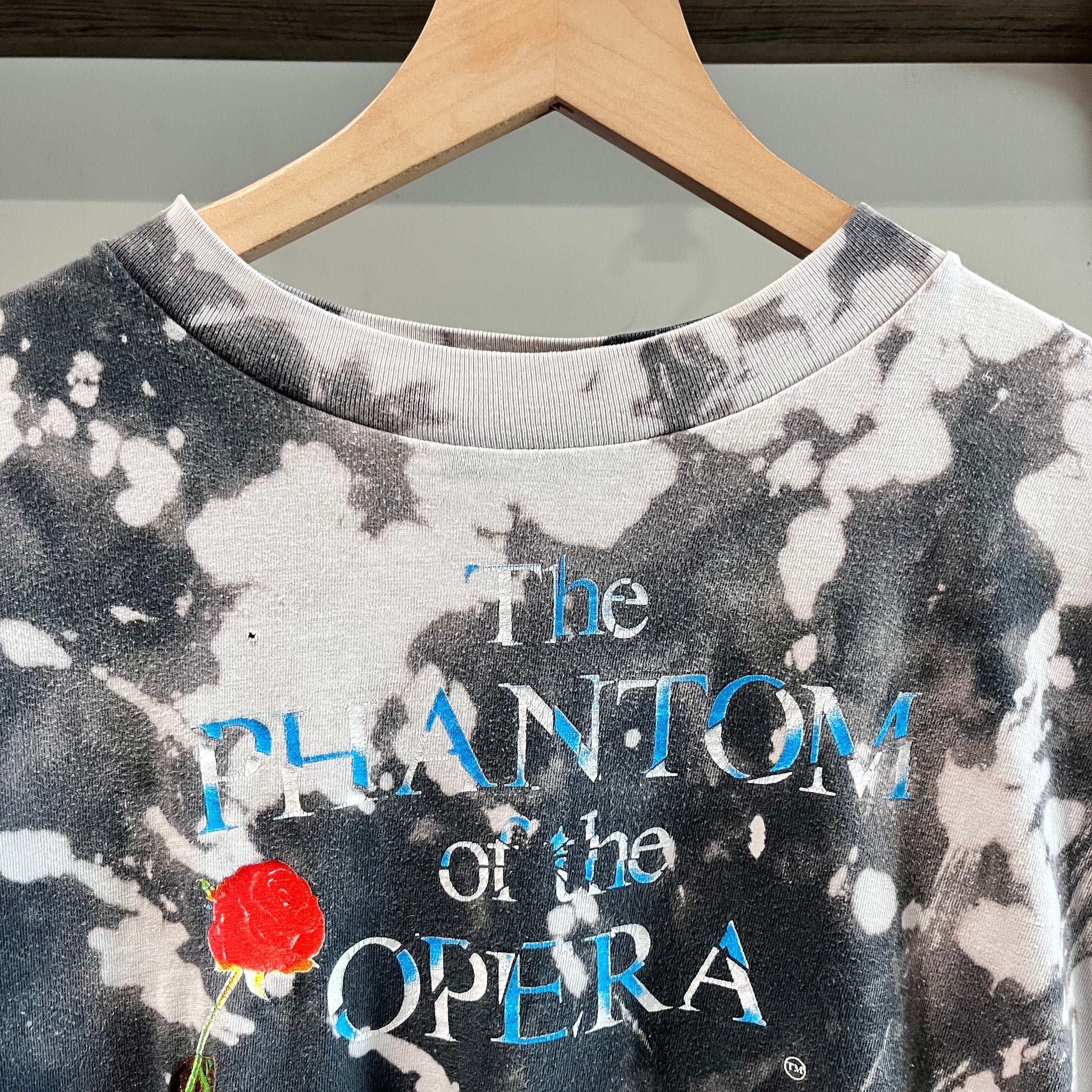 Distressed The Phantom of the Opera Bleached T-shirt