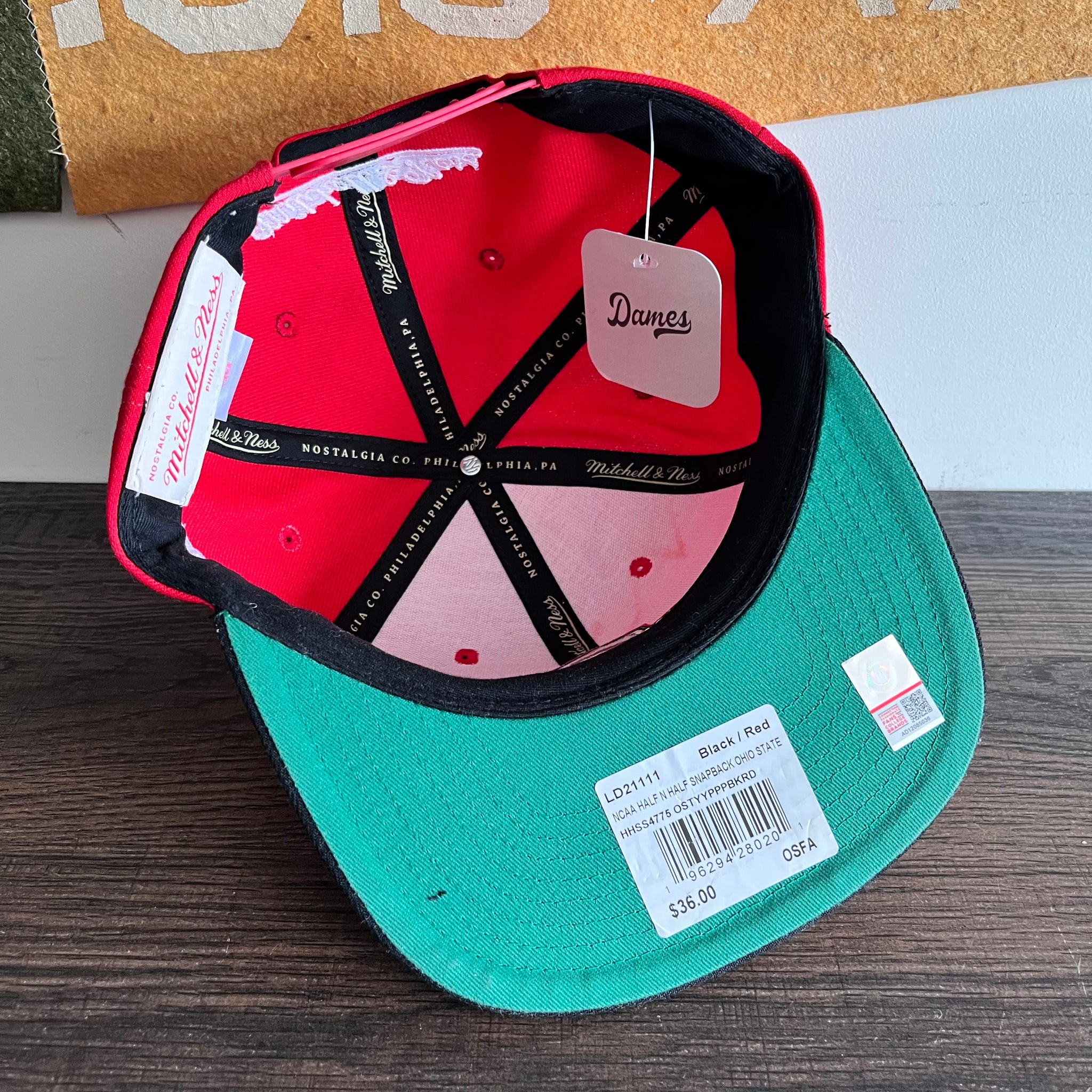 Mitchell & Ness Ohio State Snapback Hat