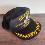 Vintage Seabees “We Build” “We Fight” “Can Do” Trucker SnapBack