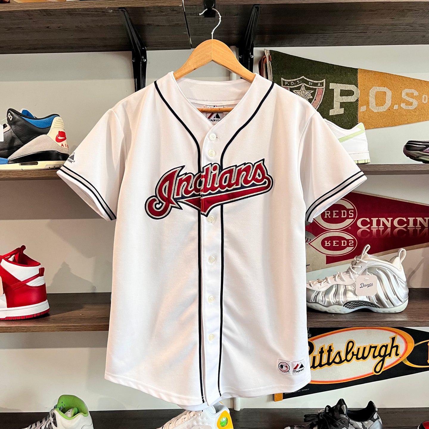 Vintage Majestic Indians Baseball Jersey