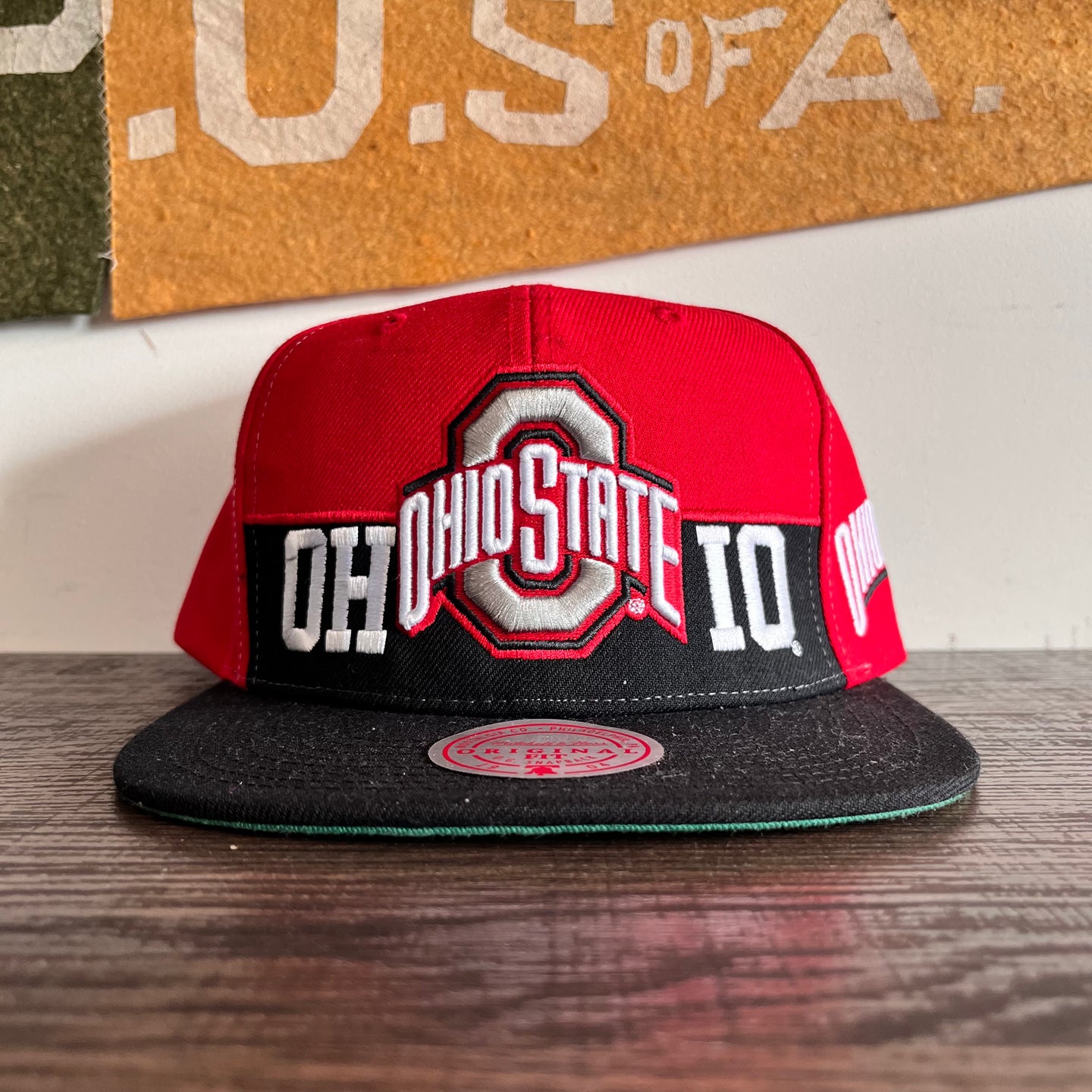 Mitchell & Ness Ohio State Snapback Hat