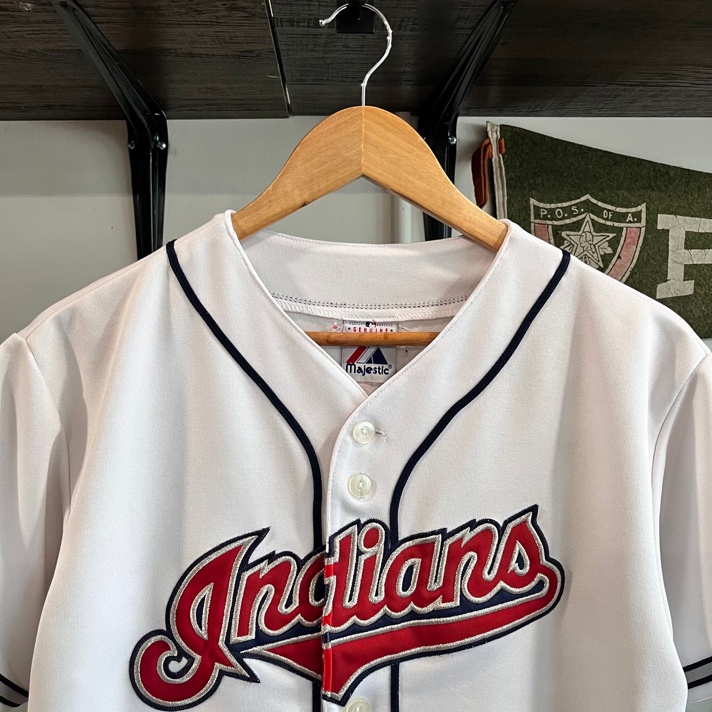 Vintage Majestic Indians Baseball Jersey