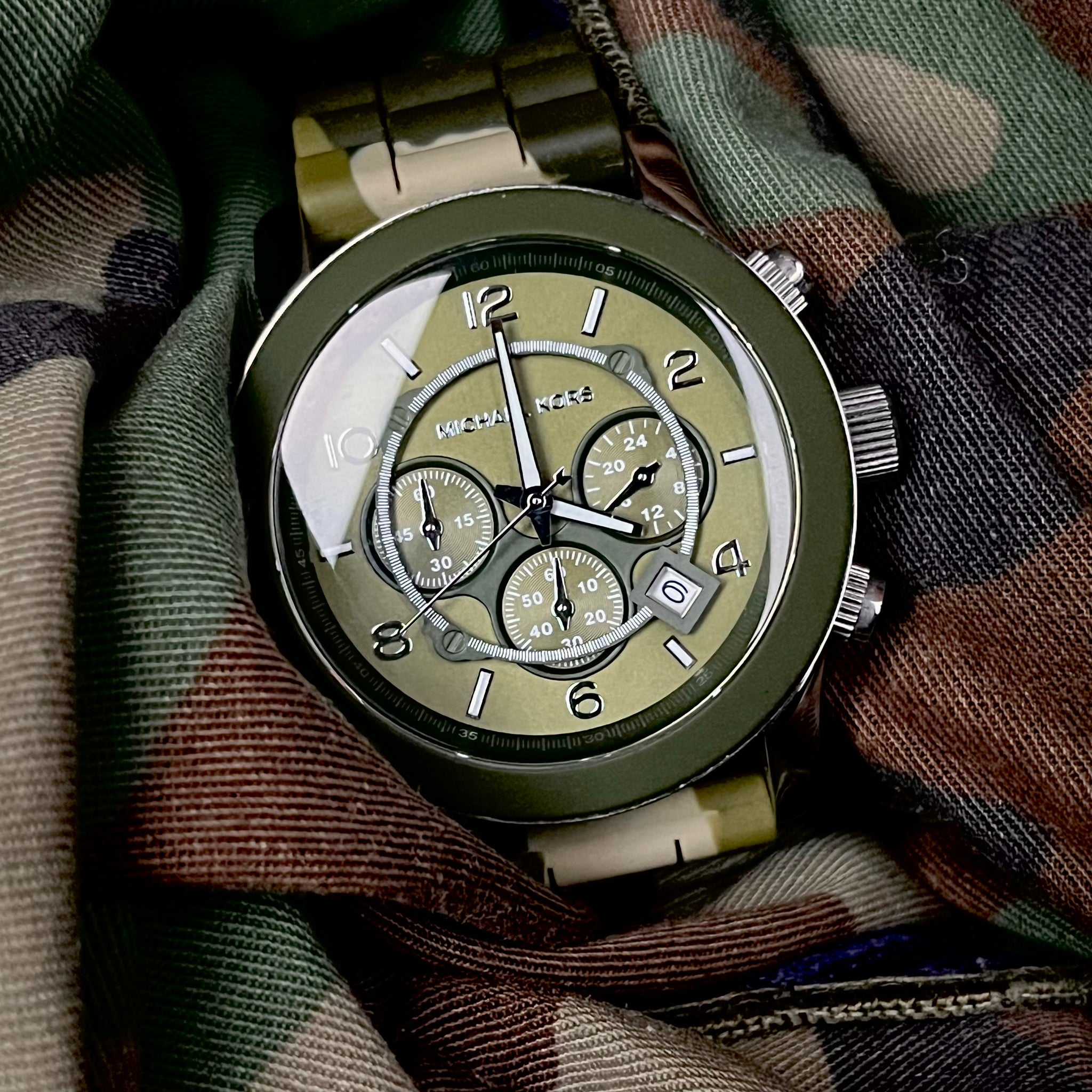 Michael Kors Camouflage Watch w/Box