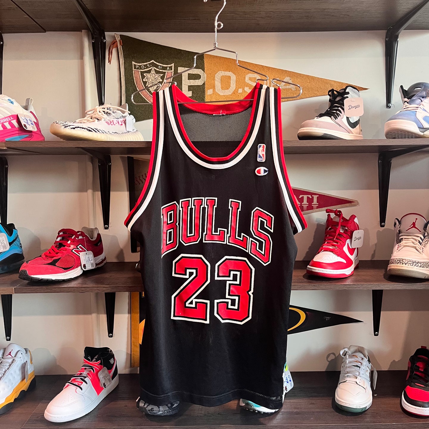 1990s Champion Chicago Bulls Jordan 23 Basketball Jersey