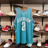 1990s Champion Larry Johnson Charlotte Hornets Basketball Jersey