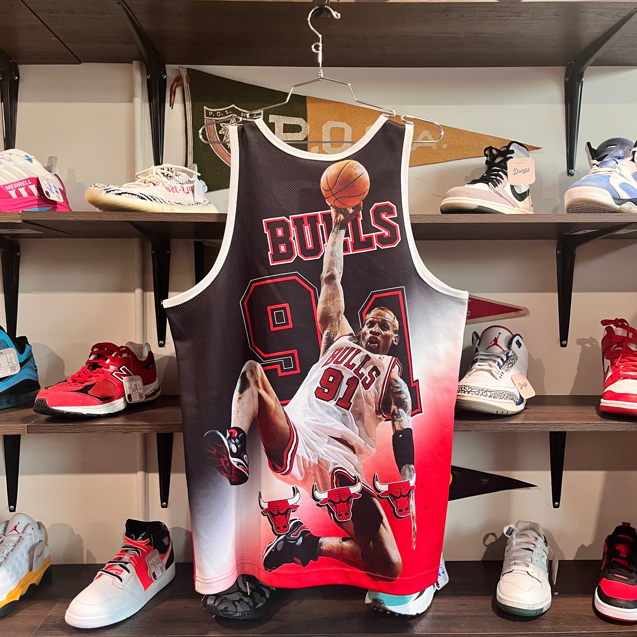 Hardwood Classics Mitchell & Ness Chicago Bulls Dennis Rodman Basketball Jersey