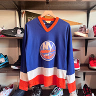 1980s New York Islanders Face Off Original Pro Hockey Jersey