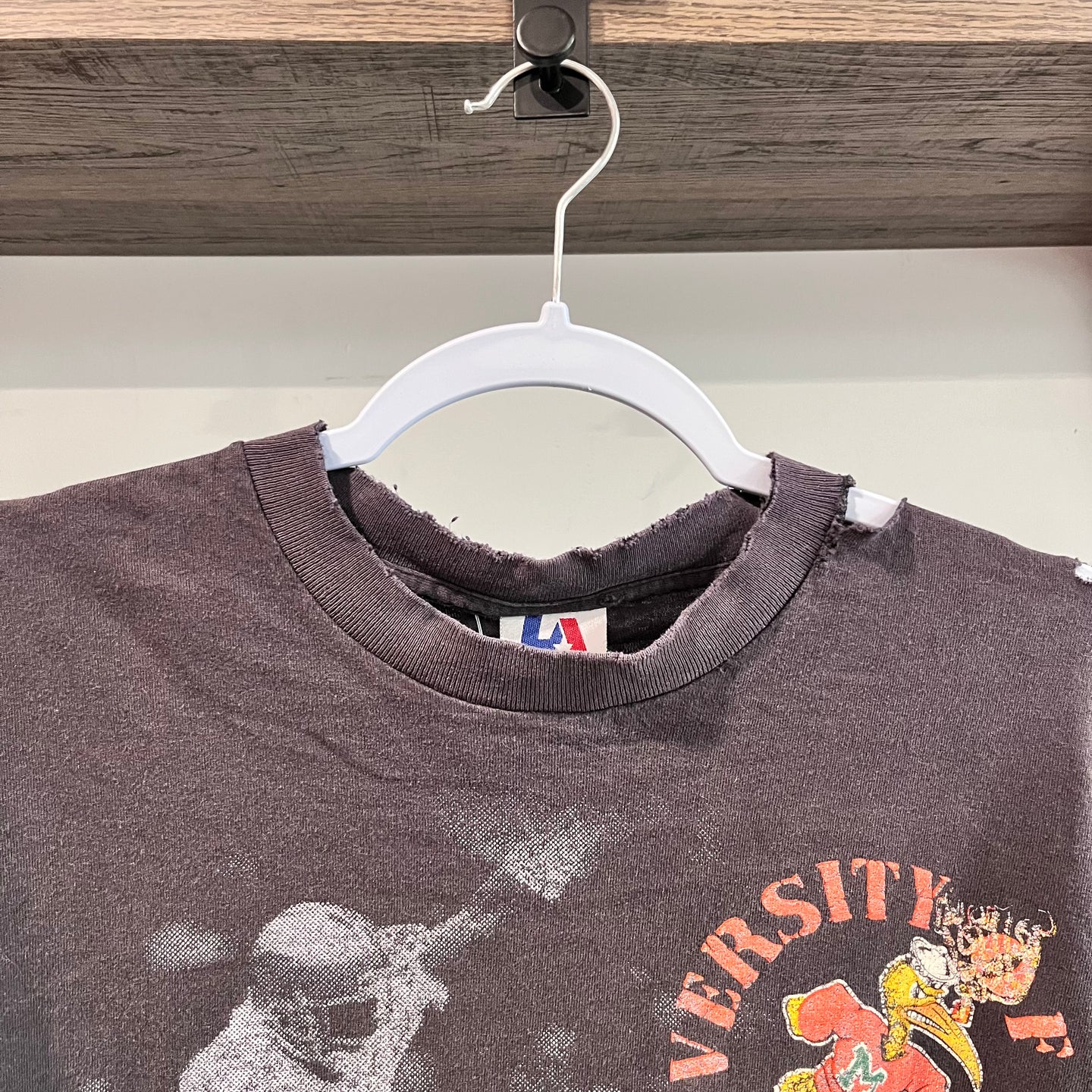 1990 University of Miami Thrashed T-shirt