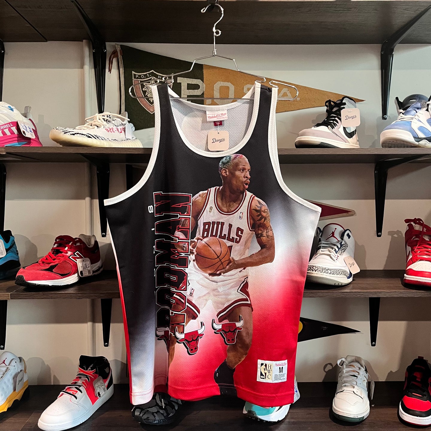 Hardwood Classics Mitchell & Ness Chicago Bulls Dennis Rodman Basketball Jersey