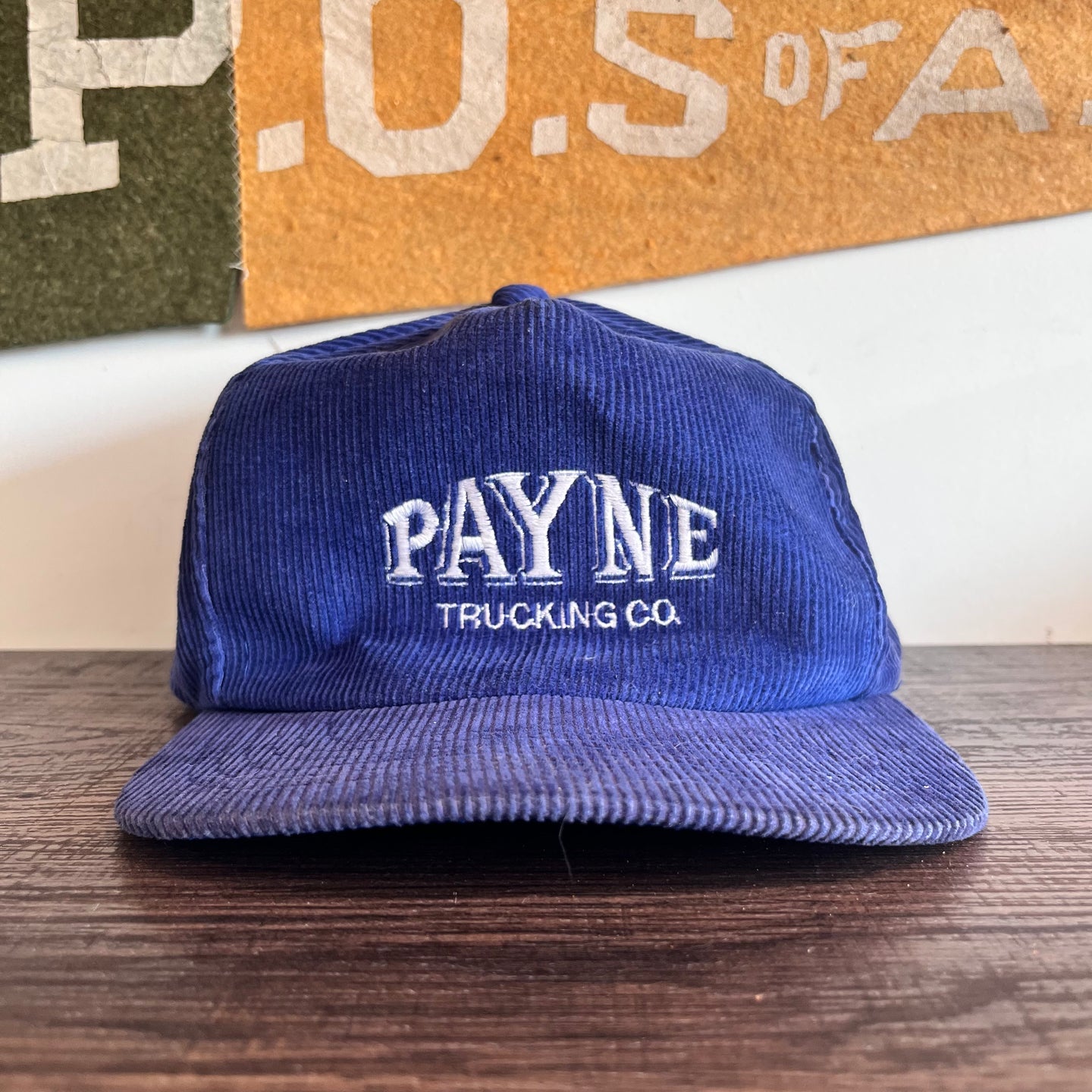 Vintage Payne Trucking Co. Corduroy SnapBack