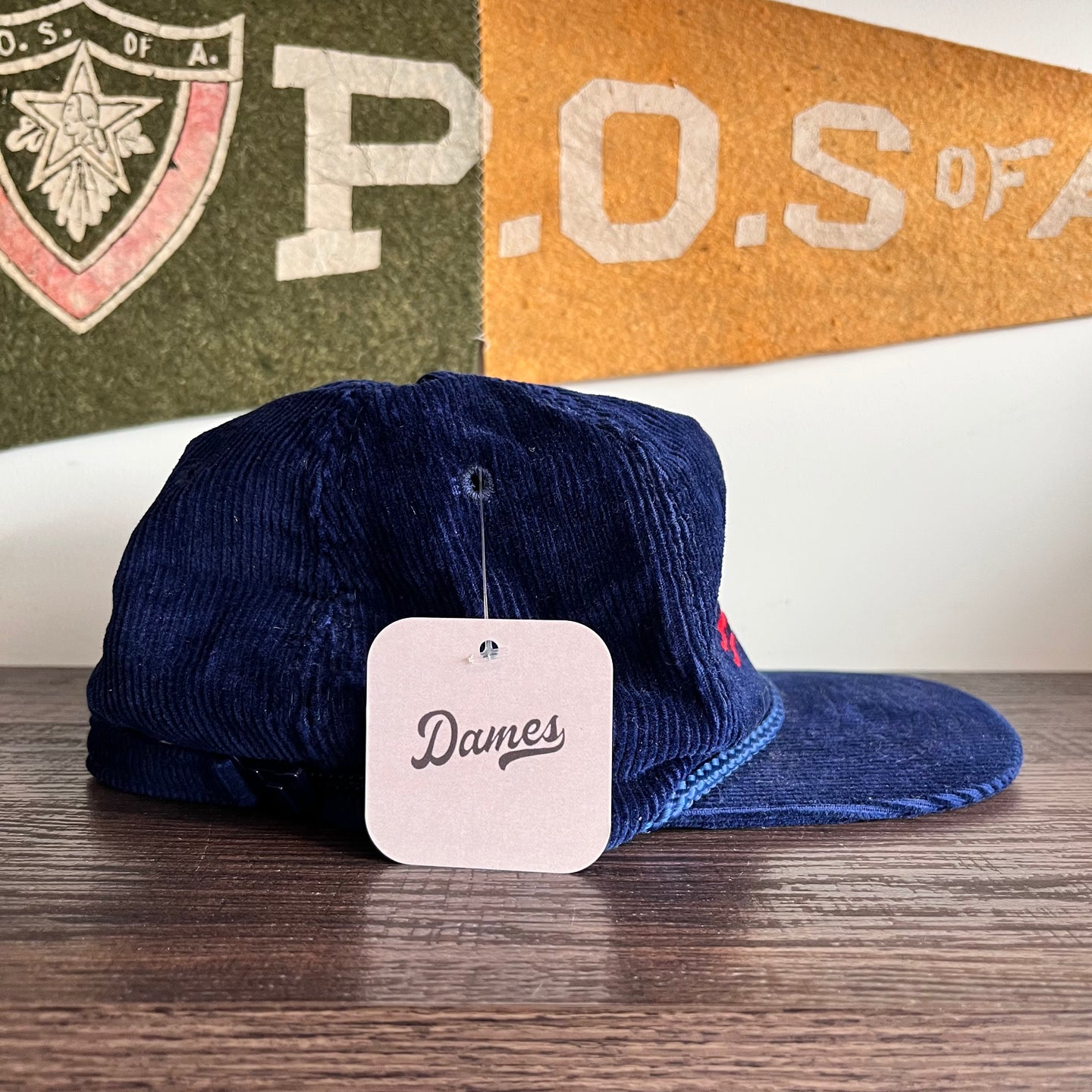 1980s McDonnell Douglas Corduroy Strapback Hat