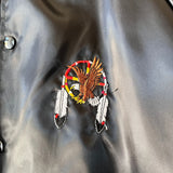 Vintage Eagle Dream Catcher Satin Jacket