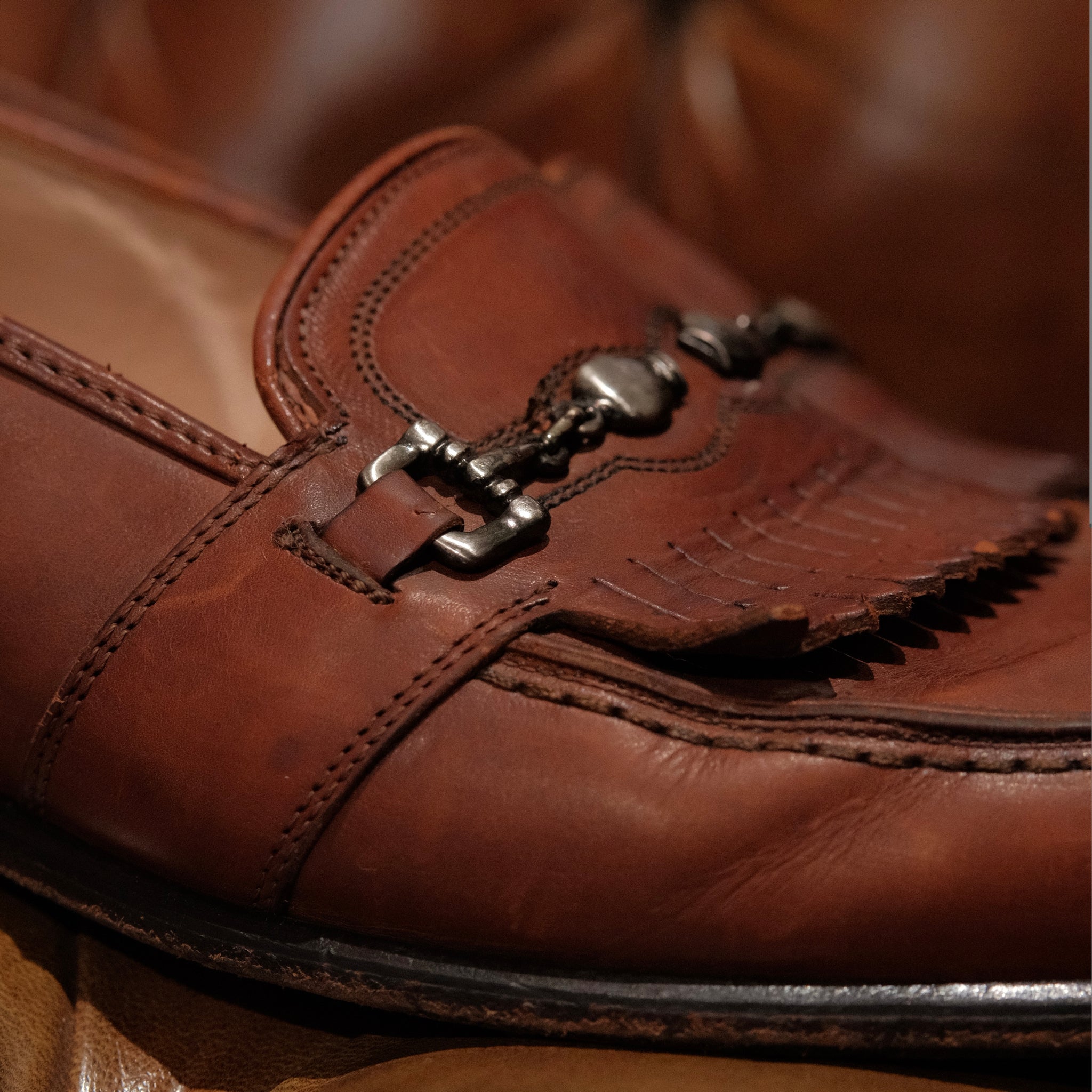 Vintage Cable & Co. Cognac Loafers