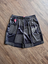 Red Letters Mesh Shorts