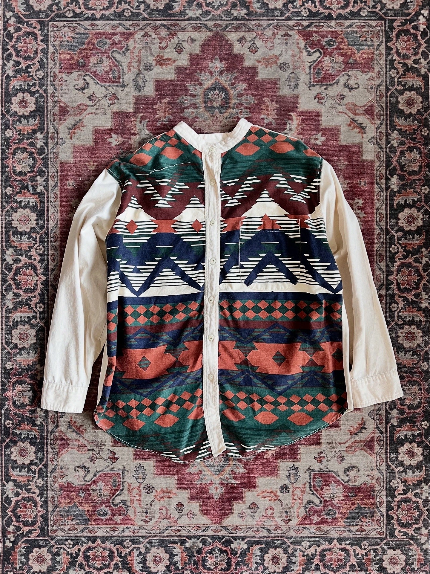 1990s Gitano Collarless Shirt