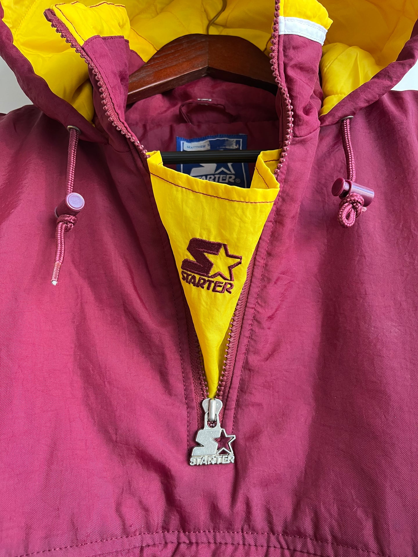 1990 Starter FSU Puffer Pullover Jacket
