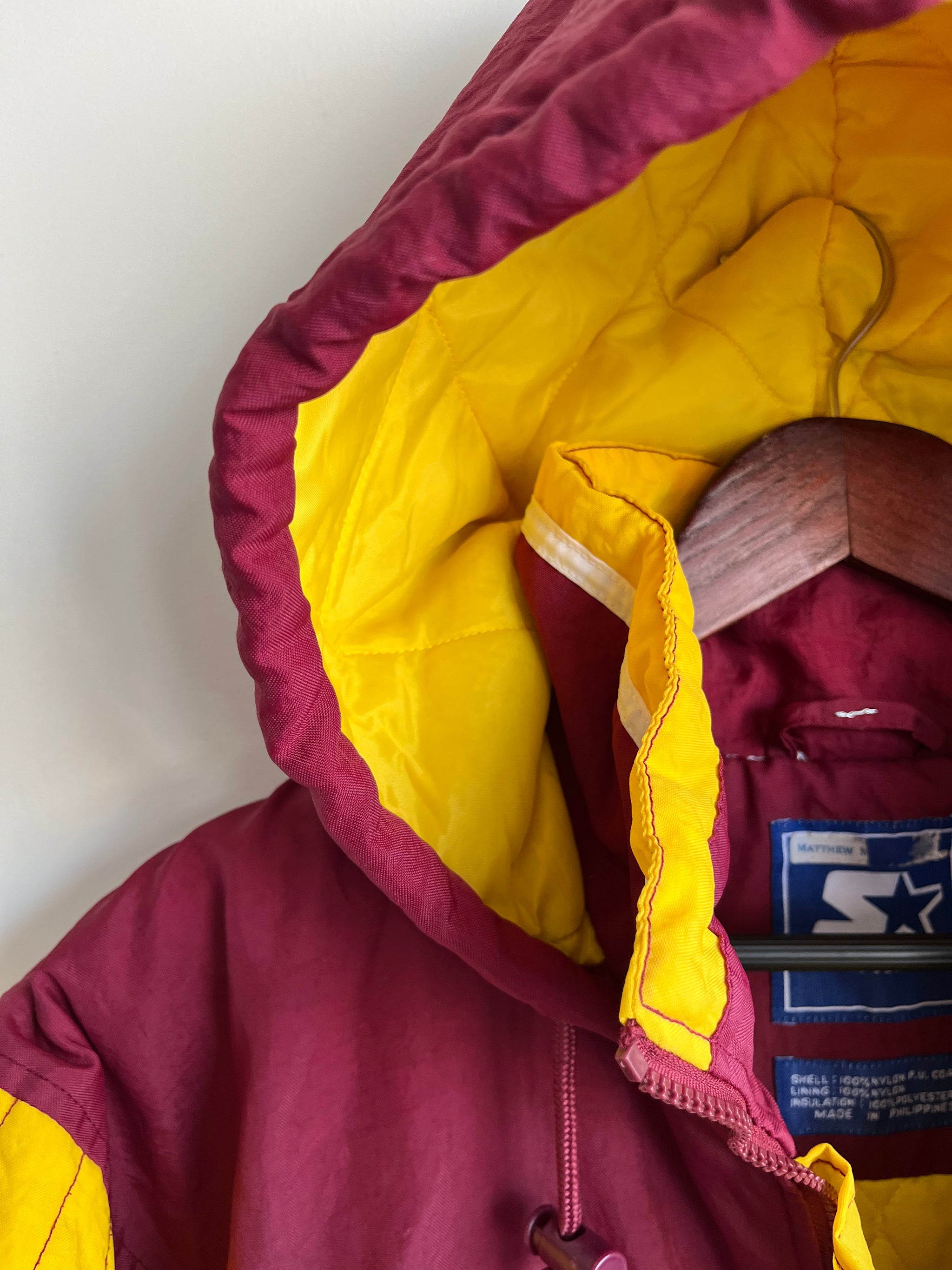 1990 Starter FSU Puffer Pullover Jacket