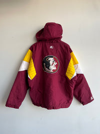 1990 Starter FSU Puffer Pullover Jacket